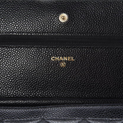Chanel Caviar Quilted Wallet On Chain WOC Black 6 of 9