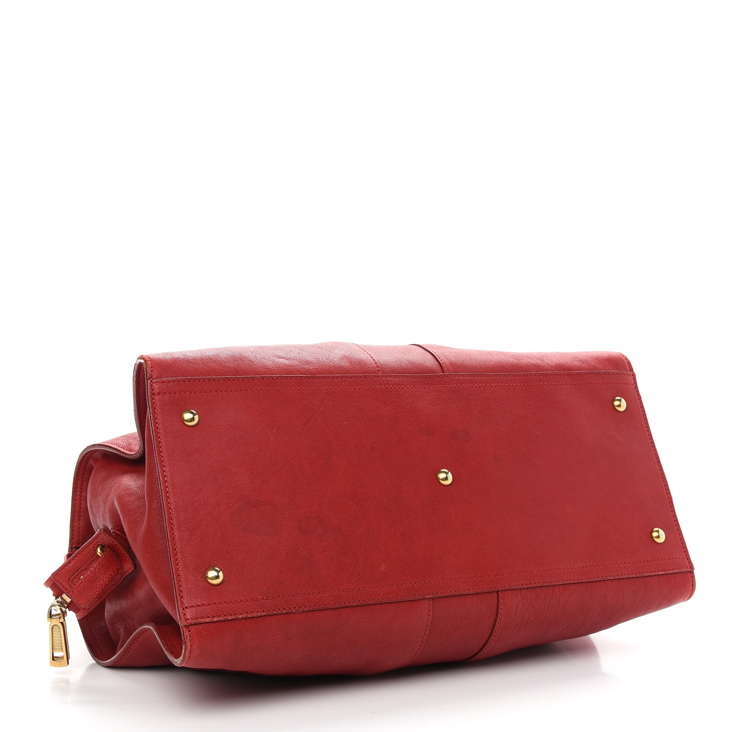 Saint Laurent Sheepskin Large Cabas ChYc Red 3 of 10