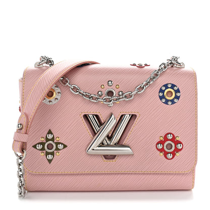 Louis Vuitton Epi Mechanical Flowers Twist Shoulder Bag MM Rose Ballerine 1 of 11