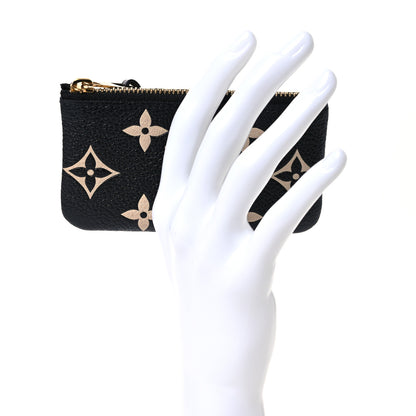 Louis Vuitton Empreinte Monogram Giant Key Pouch Black Beige 2 of 10