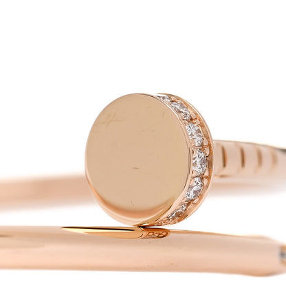 Cartier 18K Pink Gold Diamond Small Juste Un Clou Bracelet 16 4 of 5