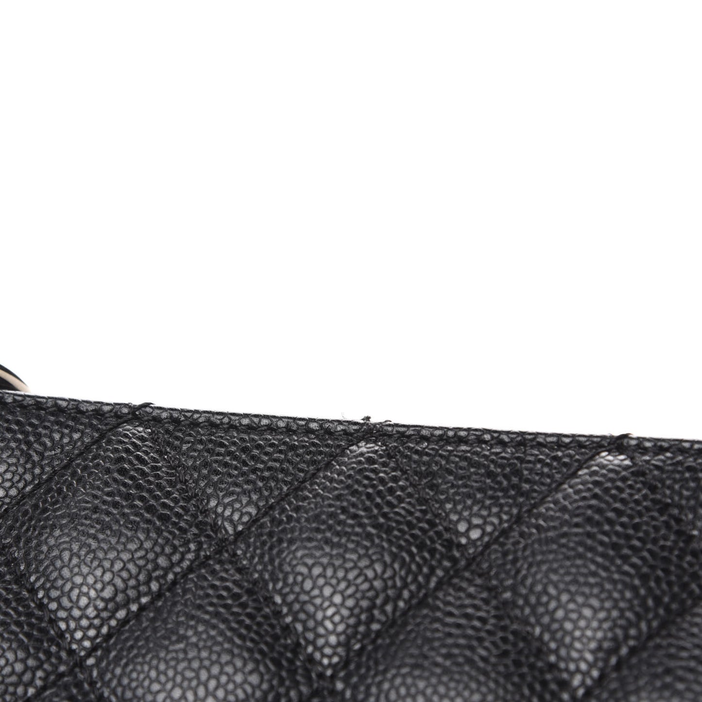 Caviar Quilted Grand Shopping Tote GST Black