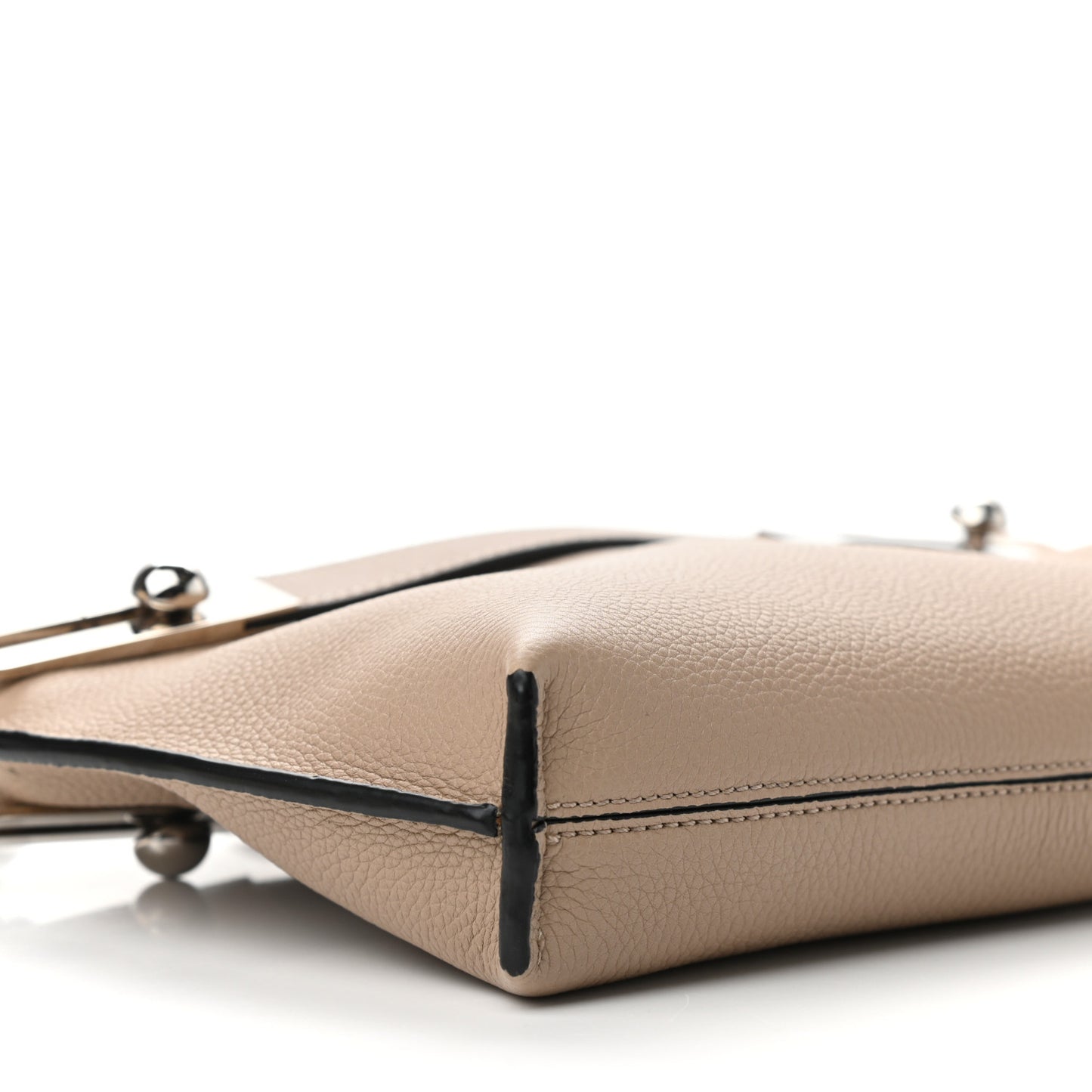 Grained Calfskin Small Missy Bag Sand