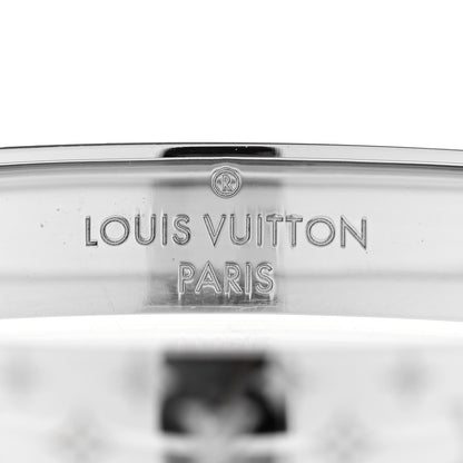 Louis Vuitton Brass Palladium Plated Nanogram Cuff M Silver 4 of 5