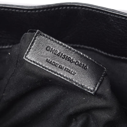 Saint Laurent Calfskin Fringe Festival Backpack Black 9 of 9