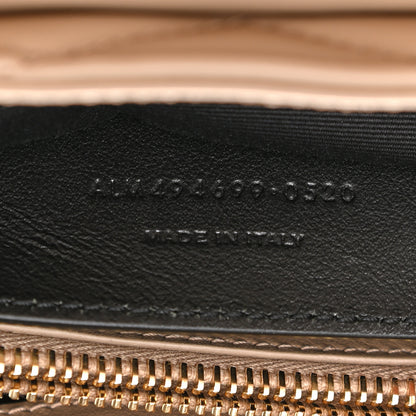 Saint Laurent Calfskin Y Quilted Monogram Small Loulou Chain Satchel Dark Beige 7 of 9