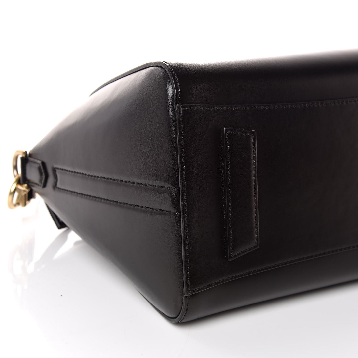 Shiny Lord Calfskin Small Antigona Black