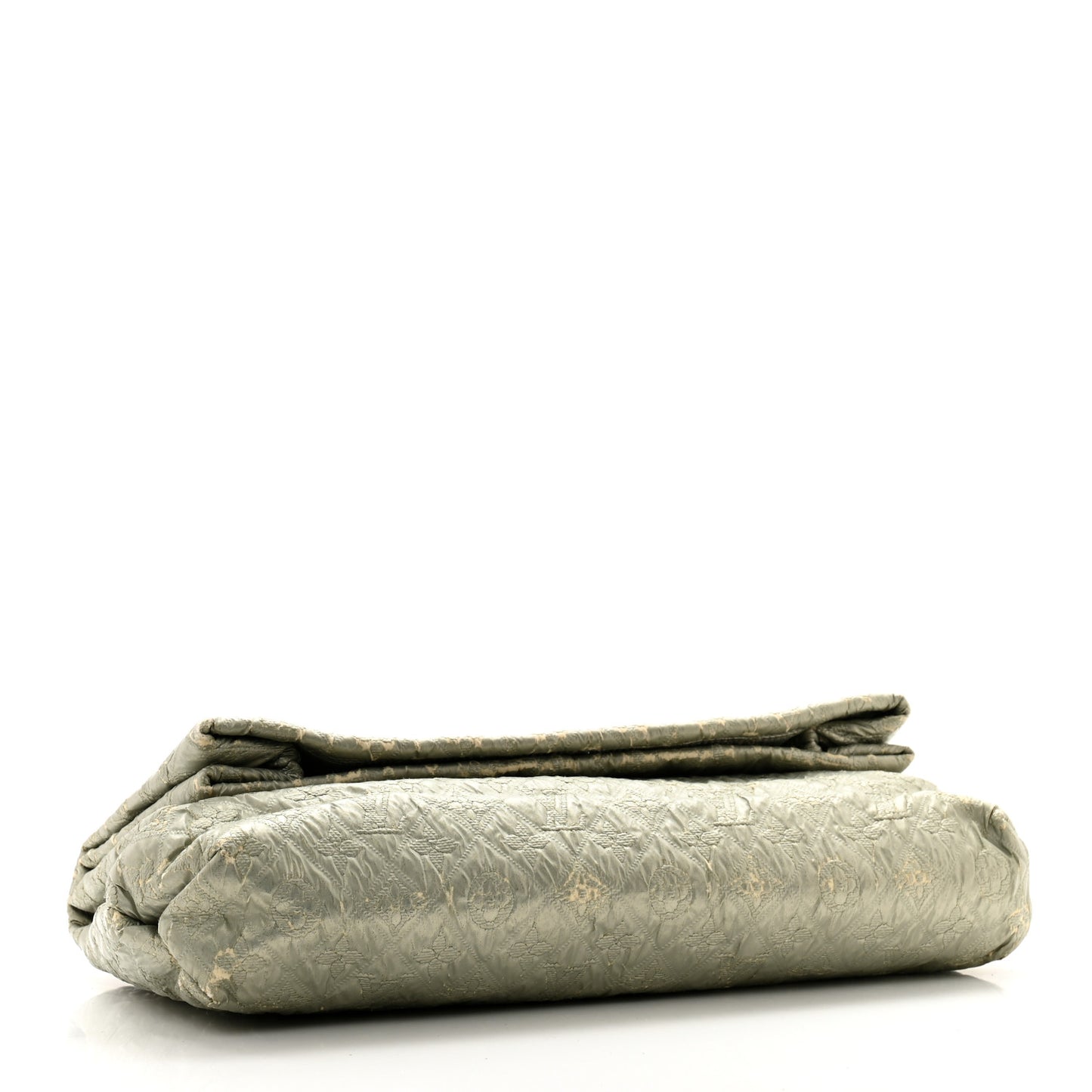 Jacquard Quilted Monogram Limelight Clutch GM Perle