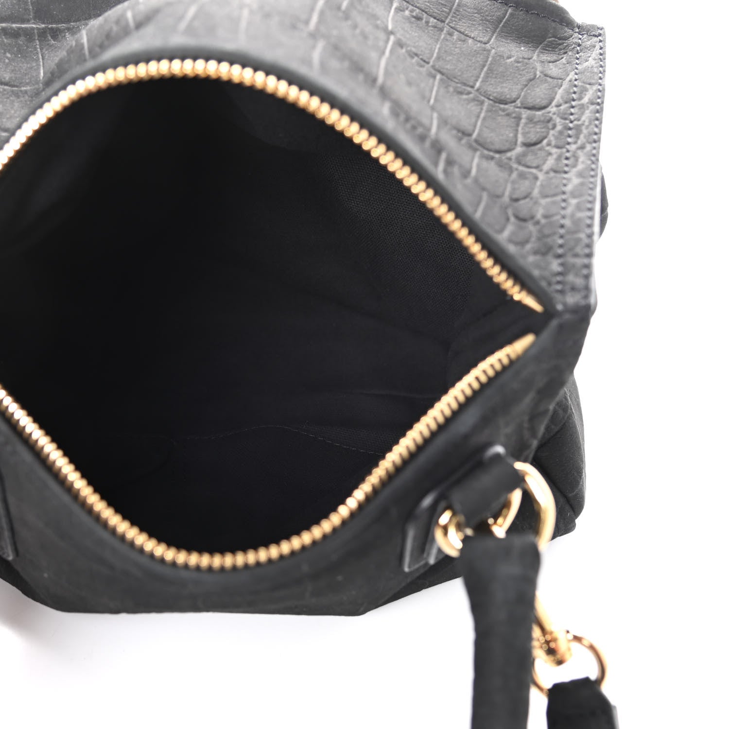 Givenchy Nubuck Crocodile Embossed Small Pandora Black 5 of 9