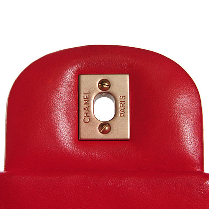 Chanel Lambskin Quilted Jumbo Single Flap Red 8 of 8