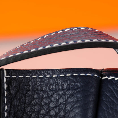 Hermes Taurillon Clemence Halzan 31 GM Bleu Nuit Indigo 7 of 8
