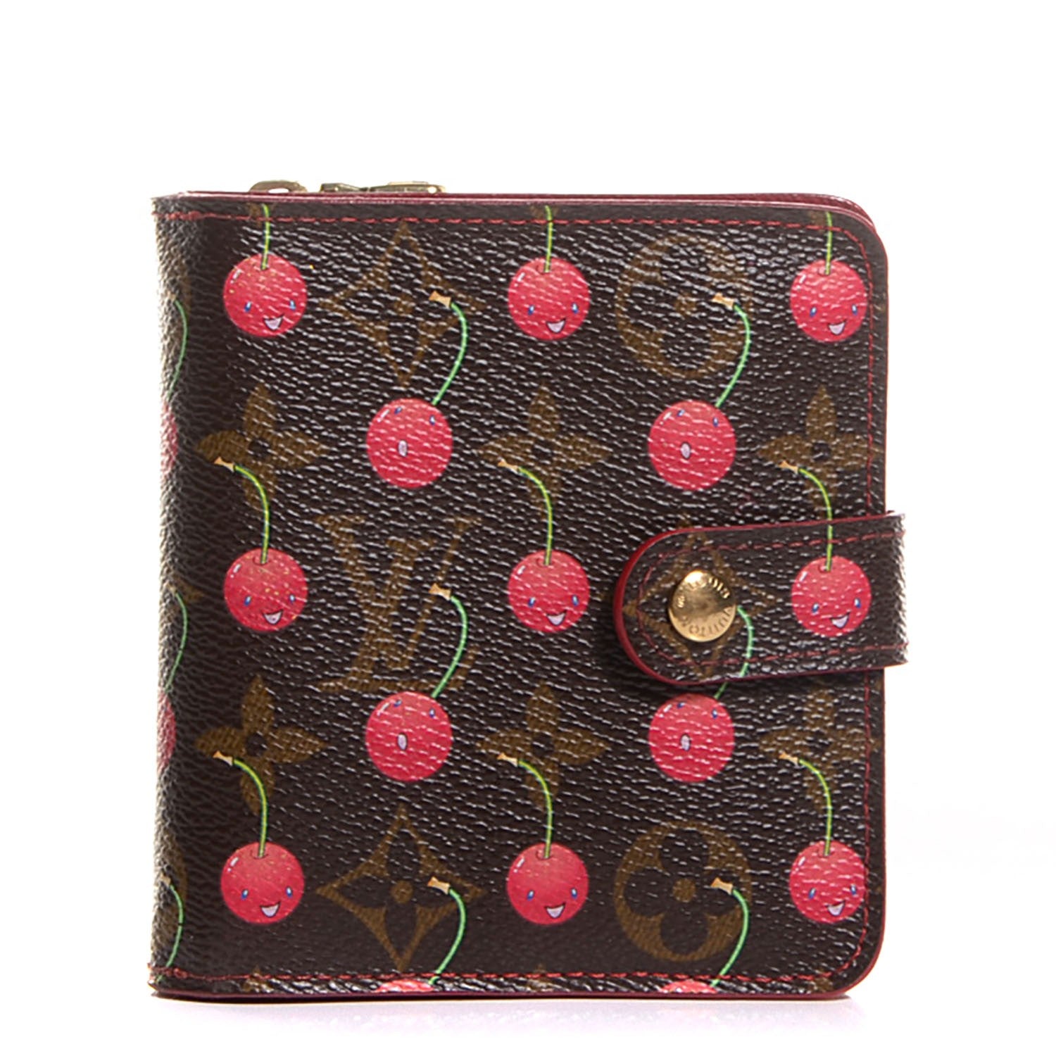 Louis Vuitton Monogram Cerises Compact Zippe Wallet 1 of 8