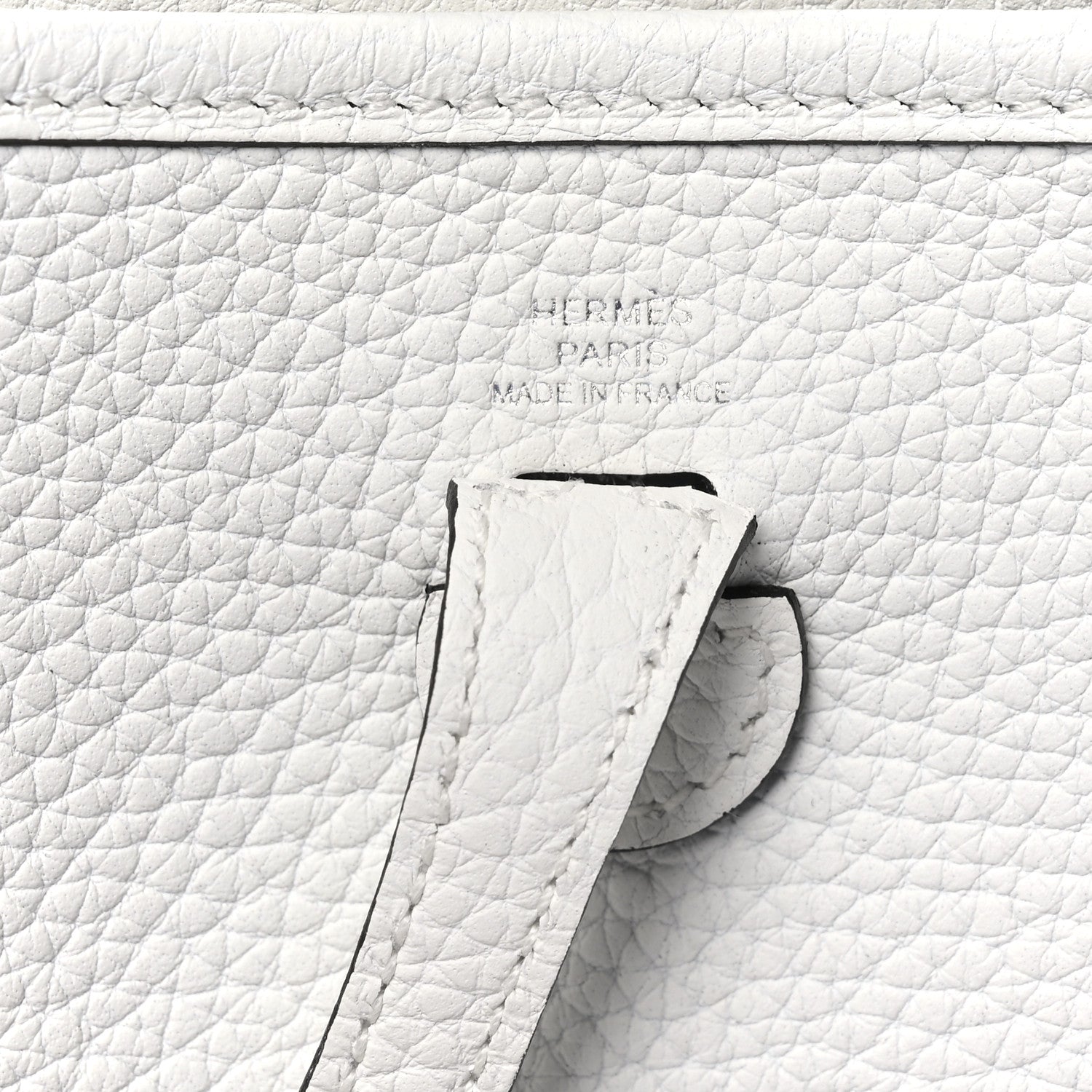 Hermes Taurillon Clemence Amazone Evelyne TPM New White 7 of 11