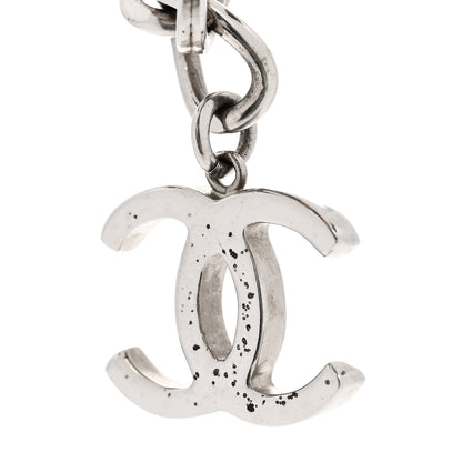 Chanel Velvet CC Chain Bracelet Grey Silver 5 of 6