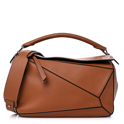 Loewe Calfskin Medium Puzzle Bag Tan 1 of 18