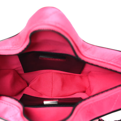 Chanel Satin Quilted Walk Of Fame Star Bag Fuchsia Black 5 of 9