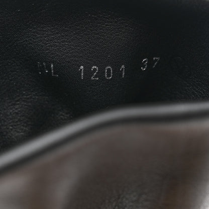 Louis Vuitton Calfskin Monogram Drawstring Ankle Boots 37 Black 6 of 8