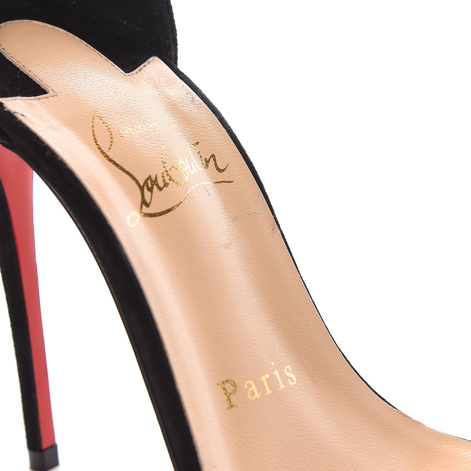 Christian Louboutin Veau Velours Planetava Spike Sandals 36 Black 11 of 13