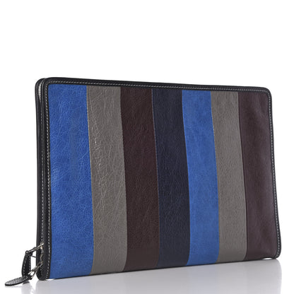 Balenciaga Veau Arena Multicolore Bazar Pouch Grey Black Blue 3 of 8