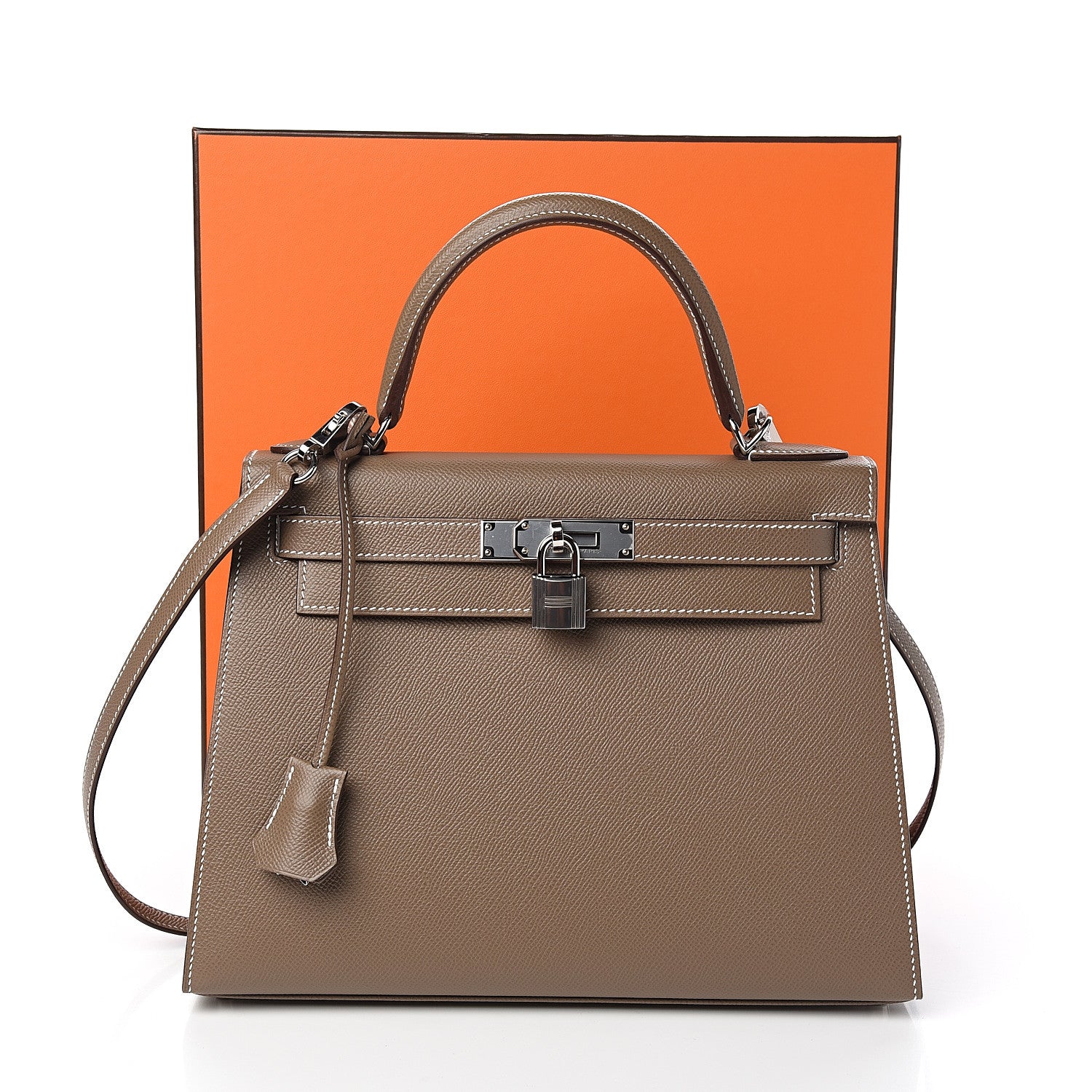 Hermes Epsom Kelly Sellier 28 Etoupe 2 of 10
