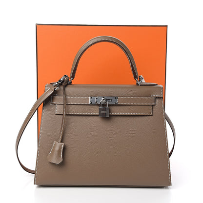 Hermes Epsom Kelly Sellier 28 Etoupe 2 of 10