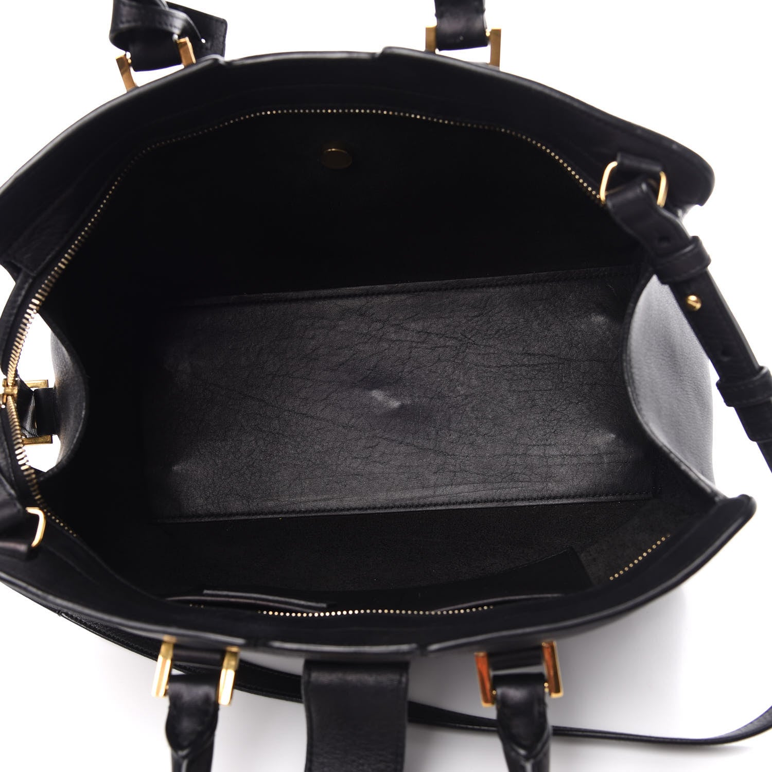 Saint Laurent Calfskin Small Classic Y Cabas Navy Blue 5 of 15
