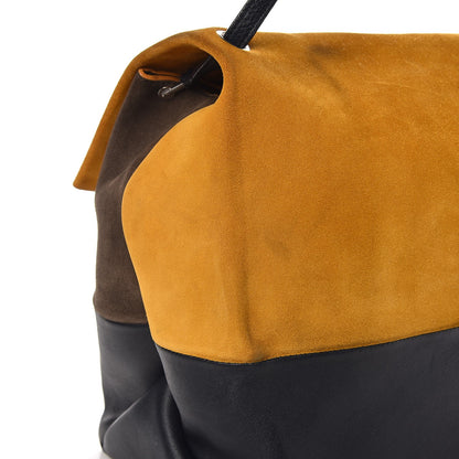 Celine Calfskin Suede All Soft Shoulder Bag Amber 9 of 19