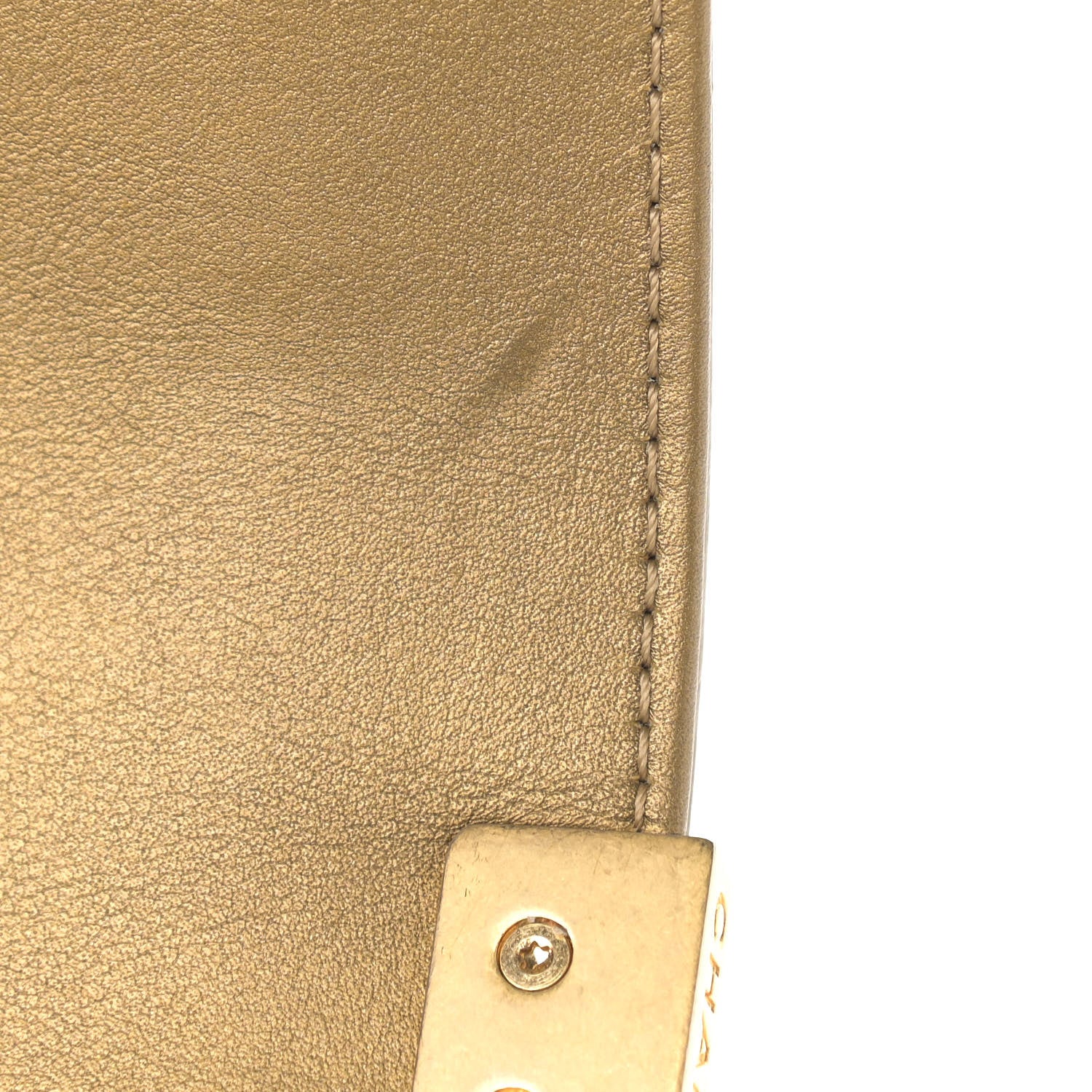 Chanel Metallic Patent Calfskin Quilted Medium Boy Flap Gold 13 of 16
