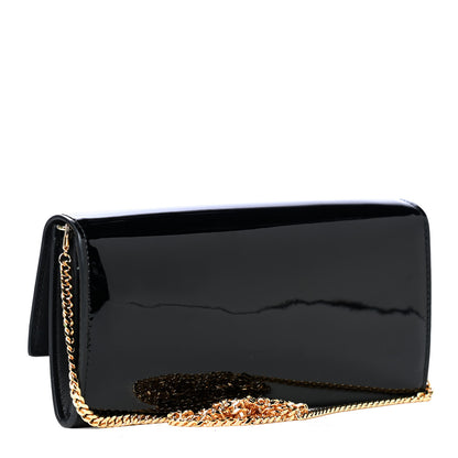 Alexander McQueen Patent Skull Wallet on Chain Black 6 of 11