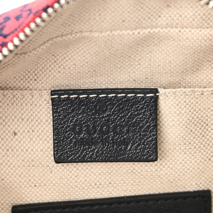 Gucci Monogram Multicolor Matelasse Diagonal Small GG Marmont Chain Shoulder Bag Red Blue 5 of 8