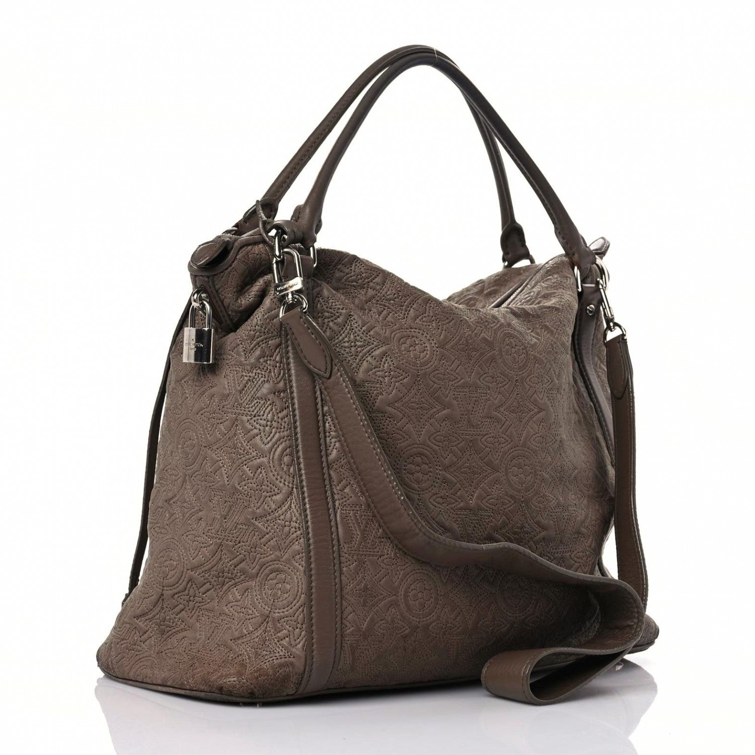 Louis Vuitton Monogram Lambskin Antheia IXIA MM Chocolate 3 of 19