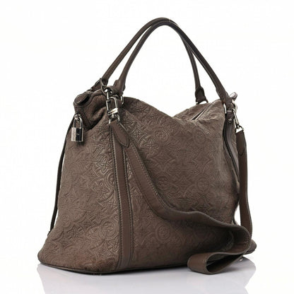 Louis Vuitton Monogram Lambskin Antheia IXIA MM Chocolate 3 of 19