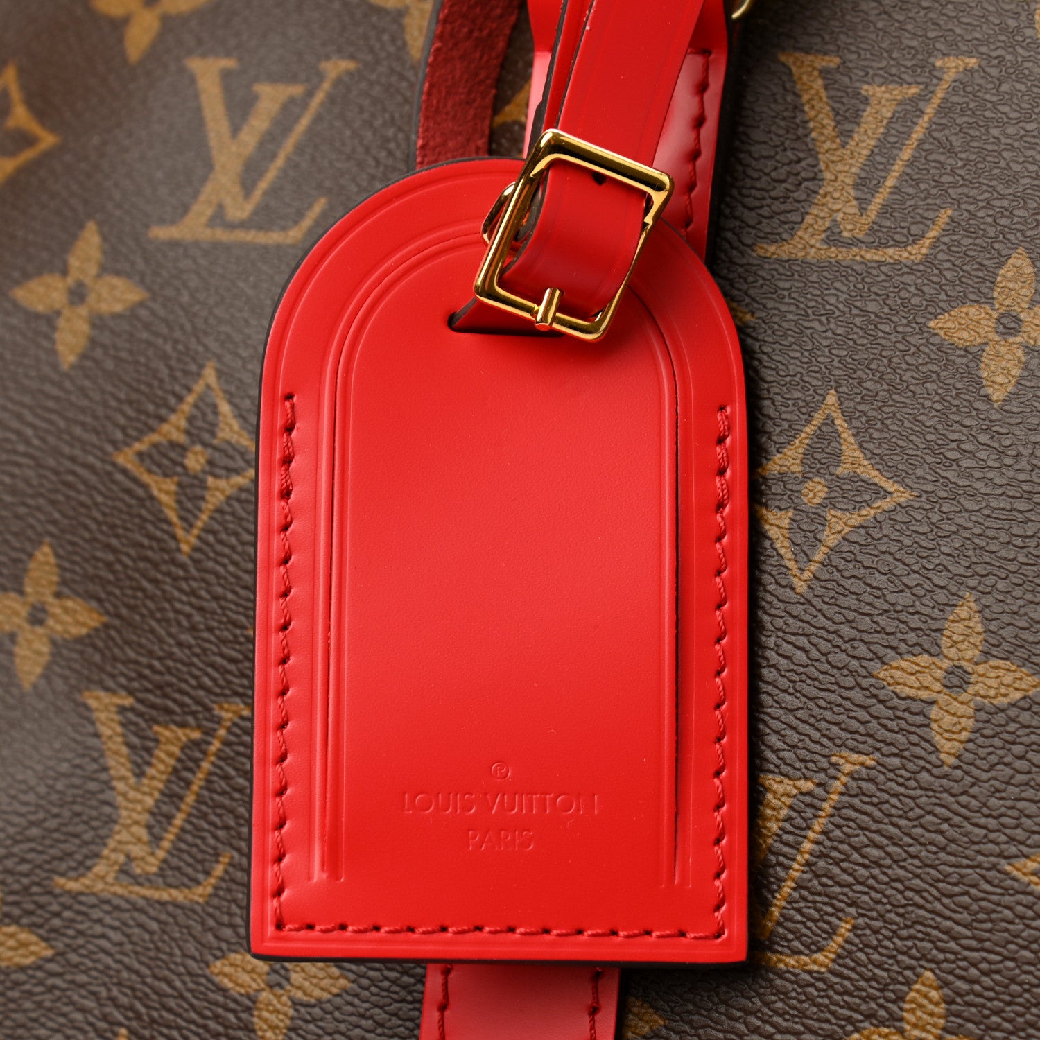 Louis Vuitton Calfskin Monogram Keepall Bandouliere 50 Coquelicot 6 of 9