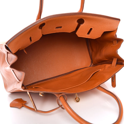 Hermes Chevre de Coromandel Birkin 30 Potiron 7 of 26