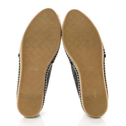 Gucci Monogram Espadrilles 40 Black 5 of 9