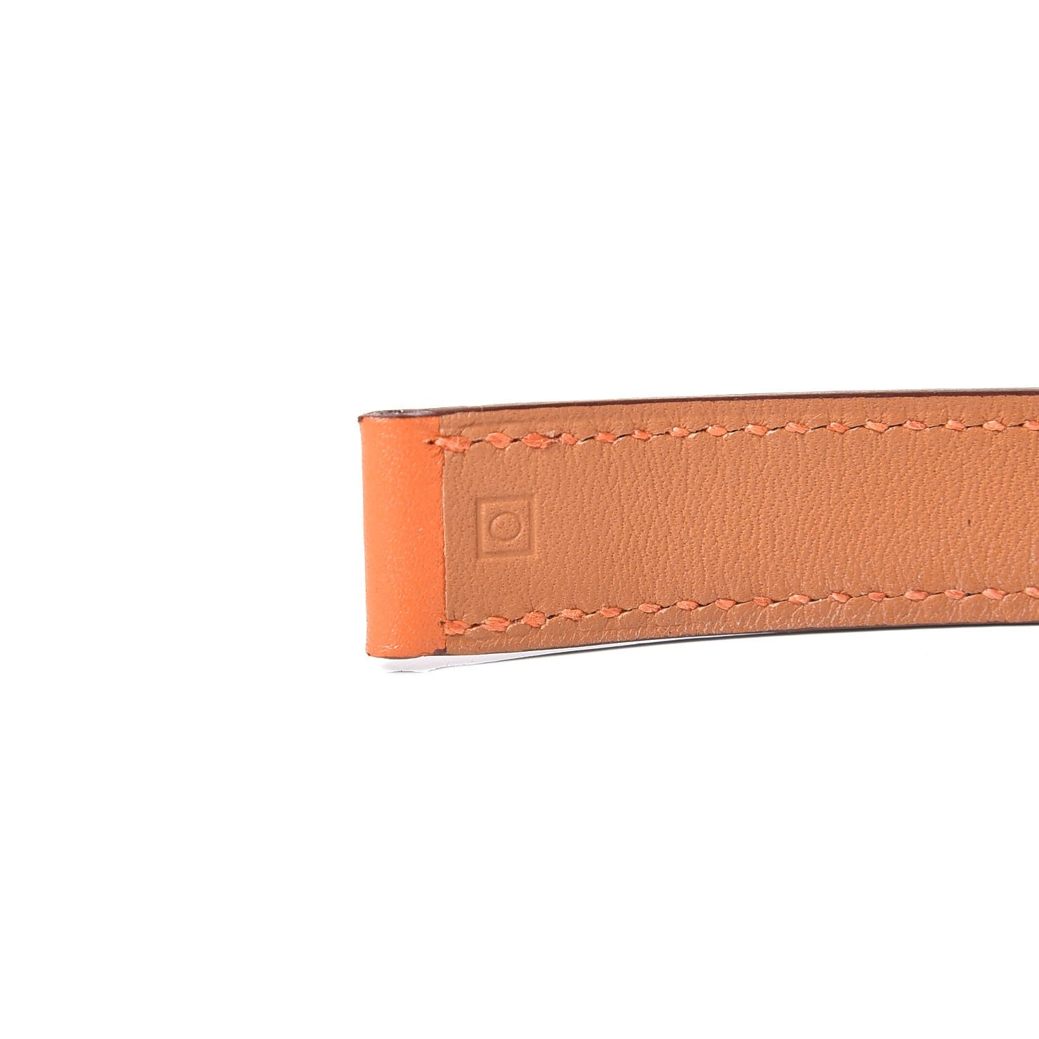 Hermes Swift Heure H Hour Watch PM Double Tour Strap Orange 4 of 5