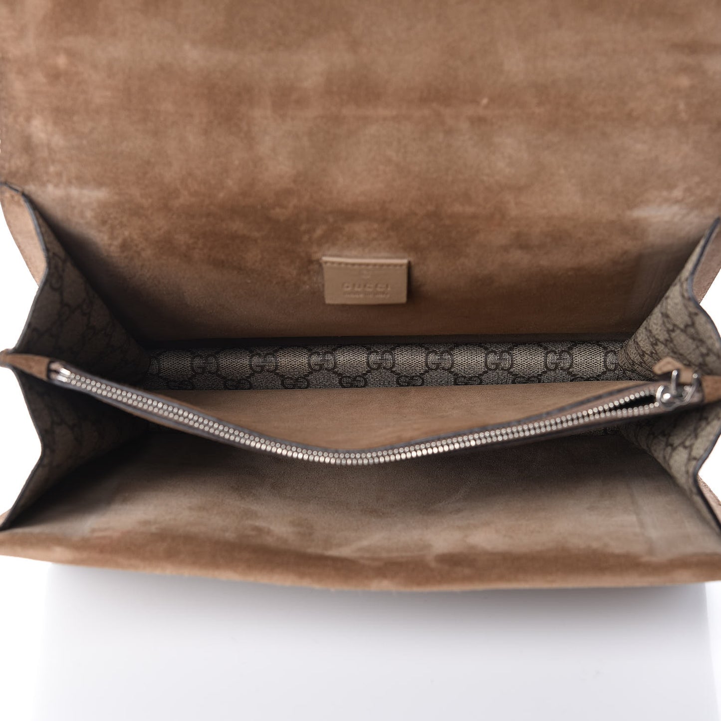 GG Supreme Monogram Medium Dionysus Shoulder Bag Taupe
