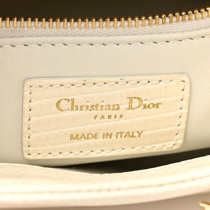 Christian Dior Lizard Mini Lady Dior White 6 of 17