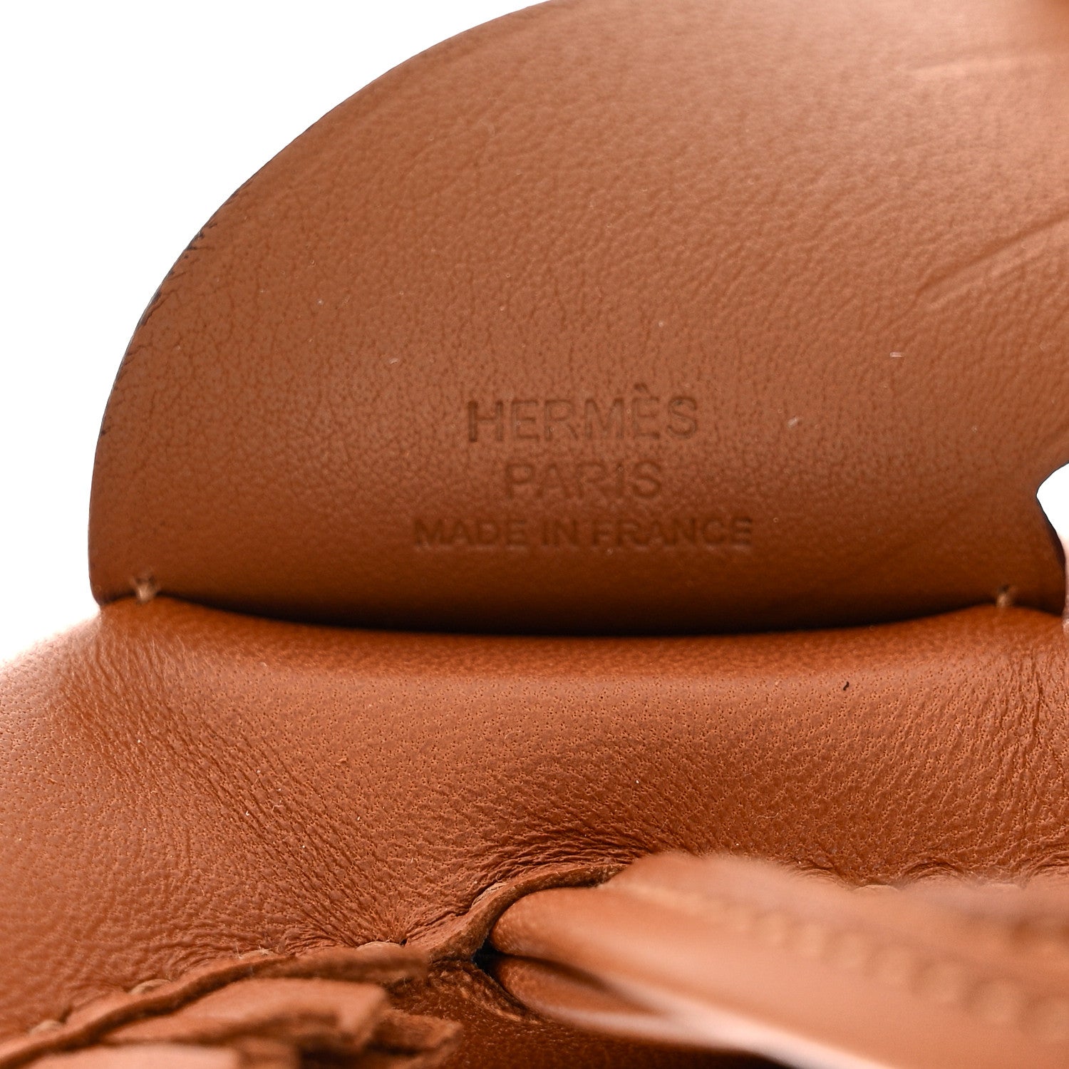 Hermes Milo Lambskin Grigri Rodeo Pegase Horse Bag Charm MM Gold 3 of 5
