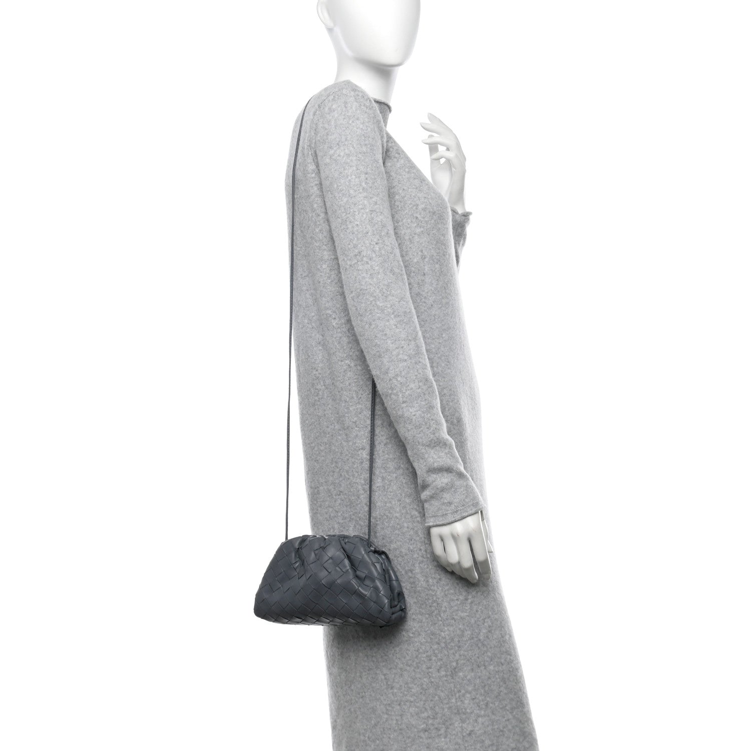 Bottega Veneta Nappa Intrecciato The Mini Pouch Thunder 2 of 11