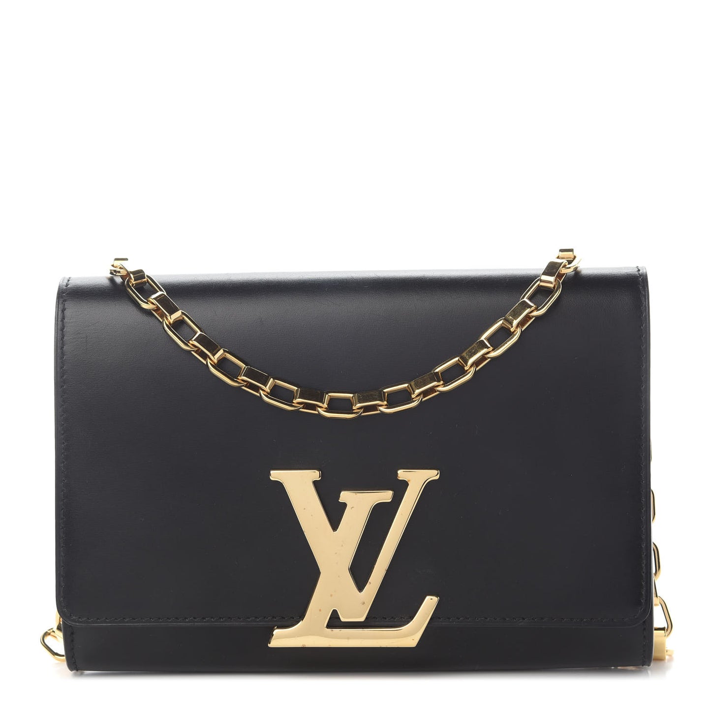 Calfskin Chain Louise GM Black