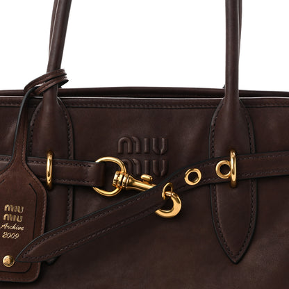 Miu Miu Nappa Medium Aventure Bag Radica 7 of 9