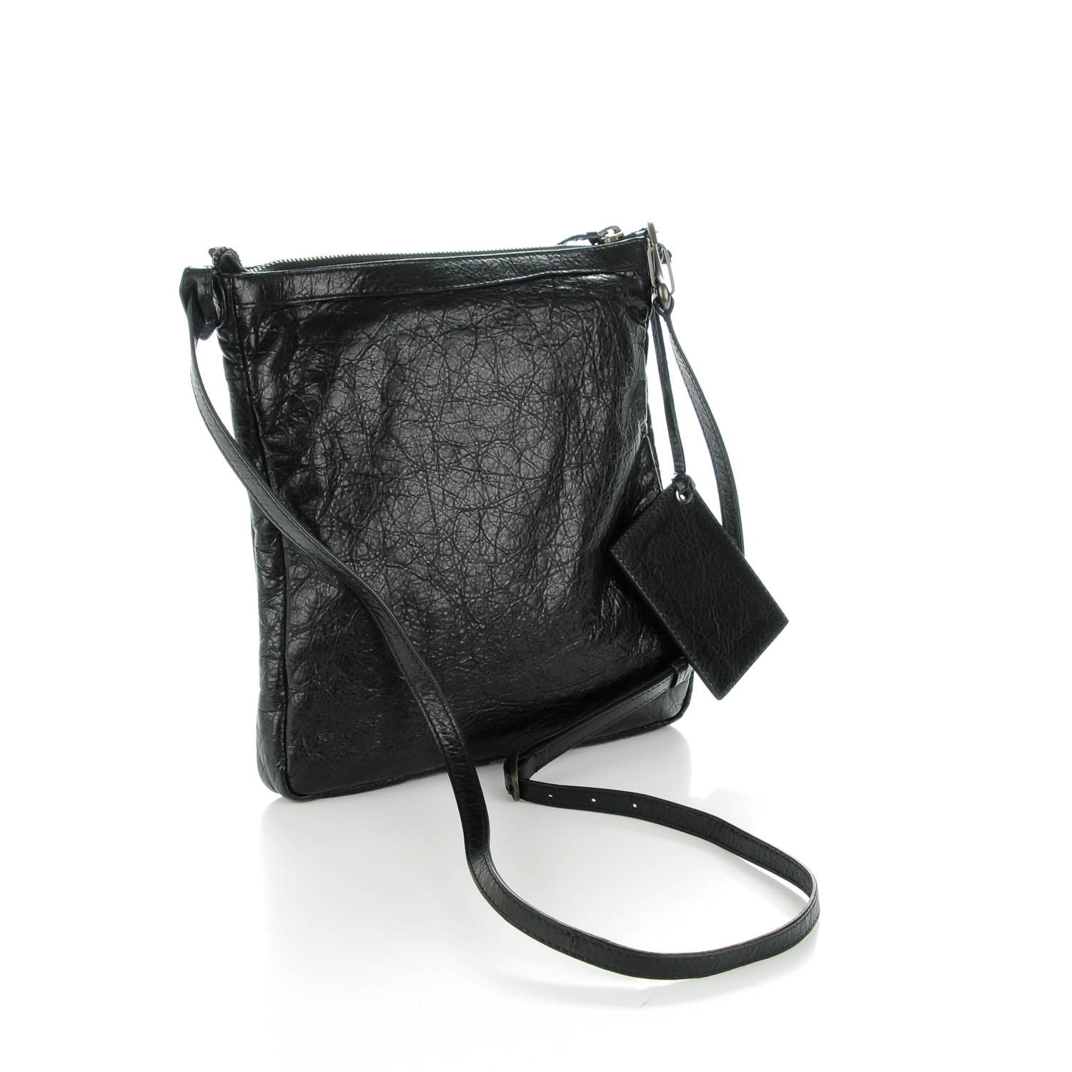 Balenciaga Agneau Classic Hardware Flat Crossbody Black 3 of 7