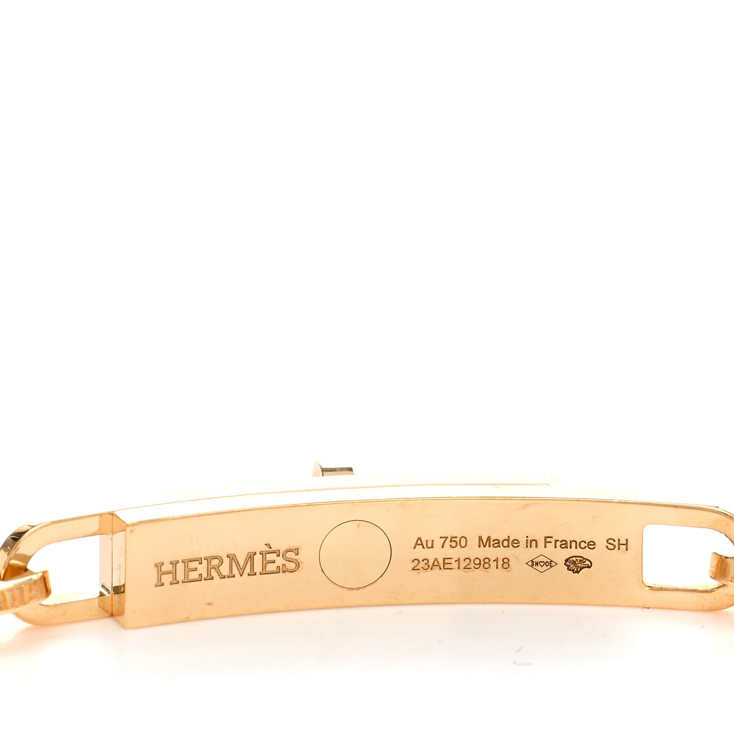 18K Yellow Gold Diamond Pave PM Kelly Chaine Bracelet SH