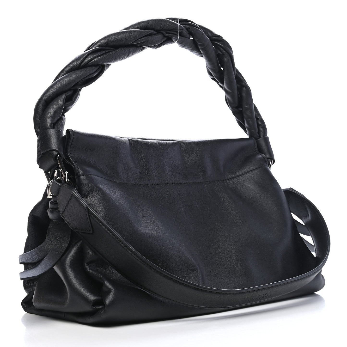 Calfskin Medium ID93 Satchel Black