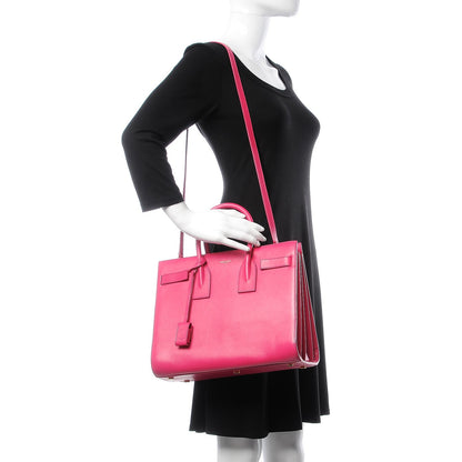 Saint Laurent Calfskin Small Sac De Jour Bubblegum 2 of 14