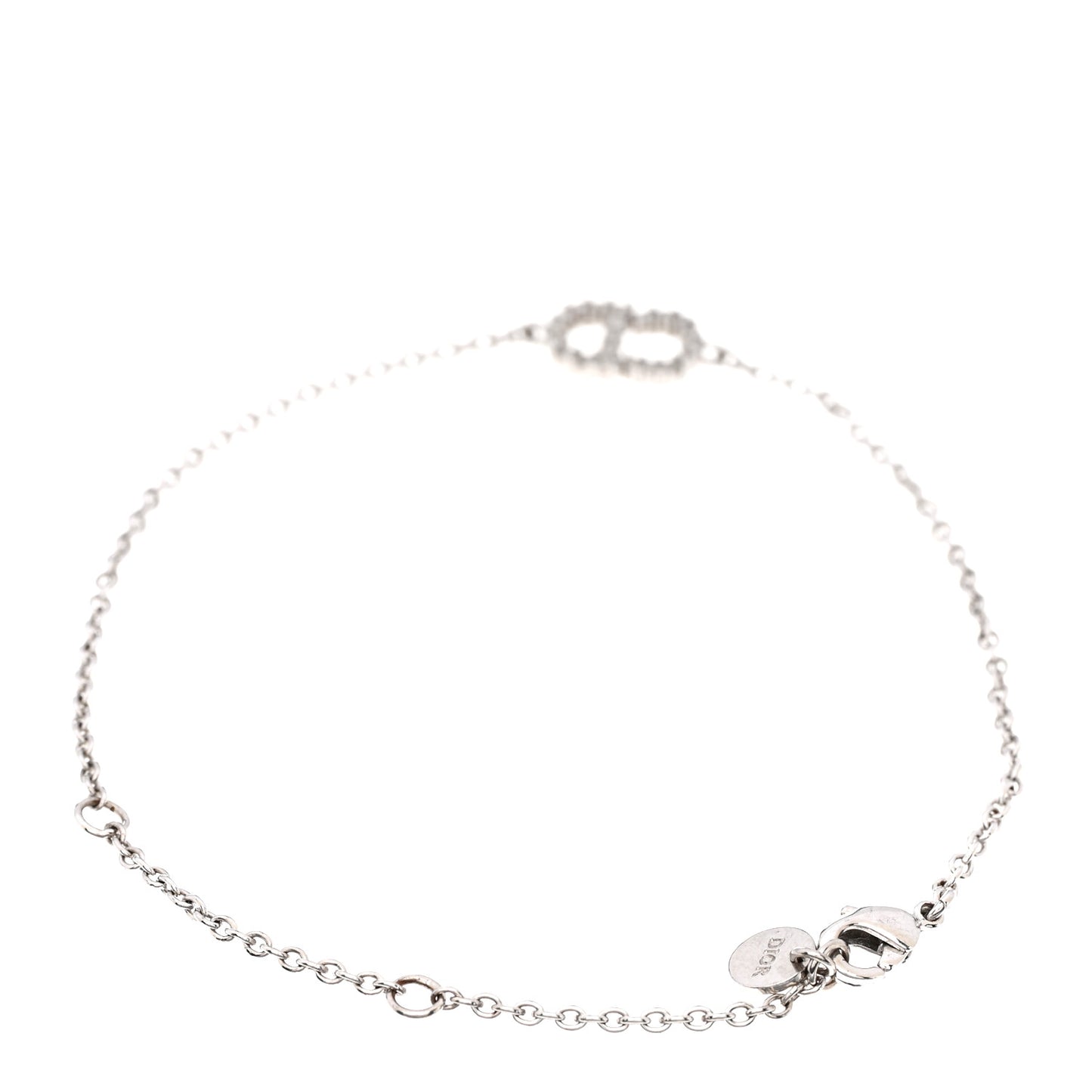 Crystal CD Bracelet Silver