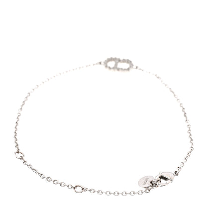 Christian Dior Crystal CD Bracelet Silver 3 of 4