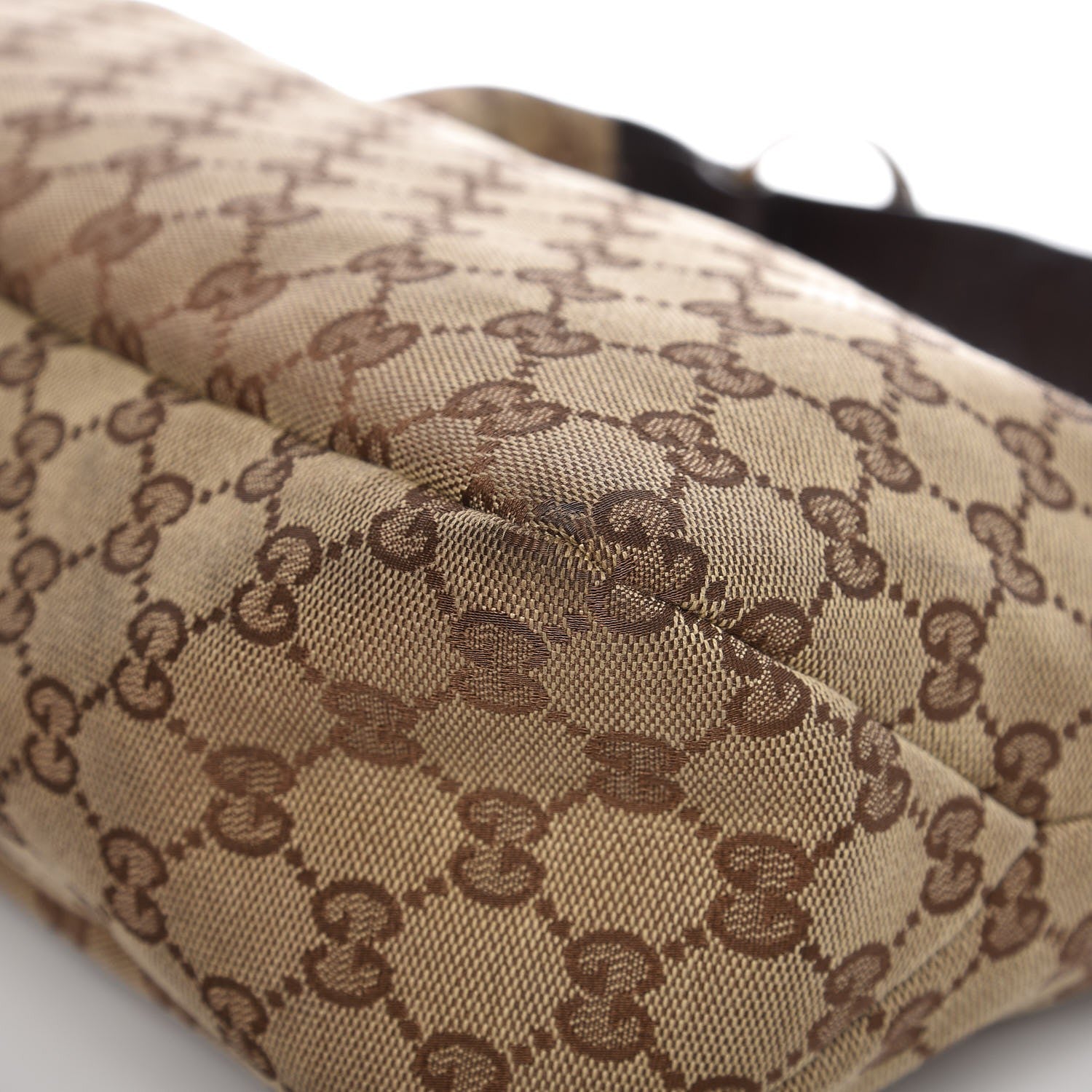 Gucci Monogram Medium Horsebit Chain Hobo Dark Brown 9 of 16