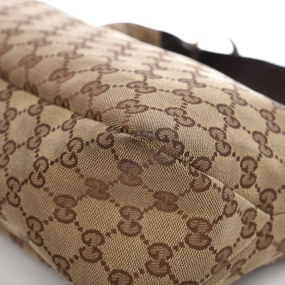 Gucci Monogram Medium Horsebit Chain Hobo Dark Brown 9 of 16